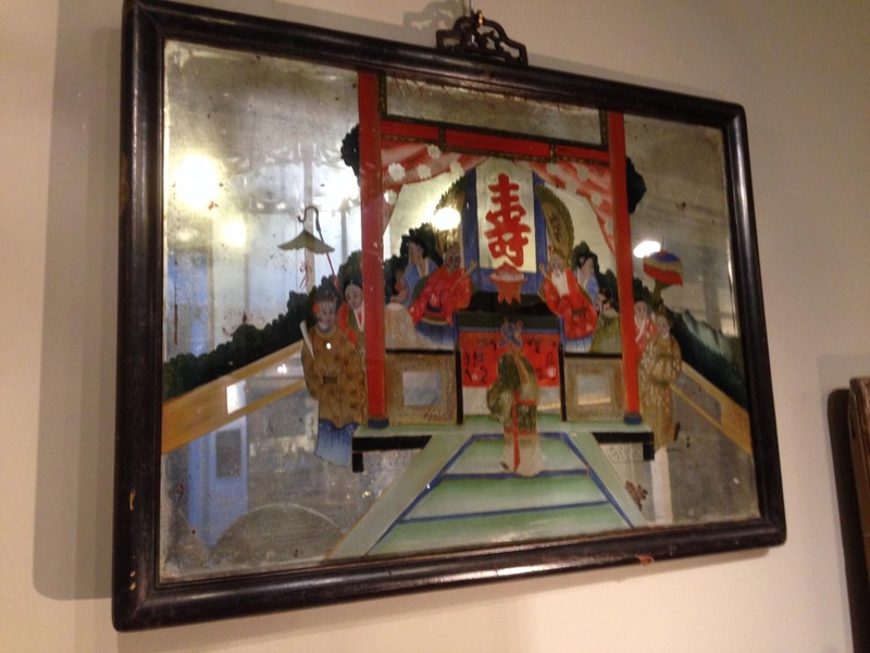 Fixé Sous Verre Chinois